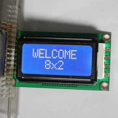 Het karakterlcd van STN/FSTN 8x2 grootte 58X32mm IC KS0066 van het vertoningsoverzicht