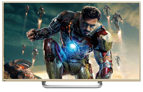 Gouden Geval65inch Super Dun 3D LCD Comité, Slimme 4K Volledige HD-TV Met groot scherm