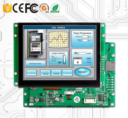 De industriële LCD Monitors van het Aanrakingsscherm, de Interface van RS232/RS485-de Module van de 5 Duimvertoning
